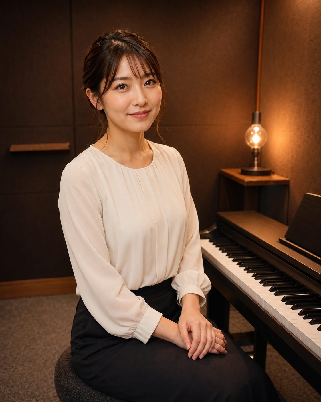 ピアノ講師の中村遥